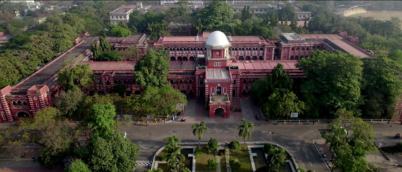 Anna university red building top view 